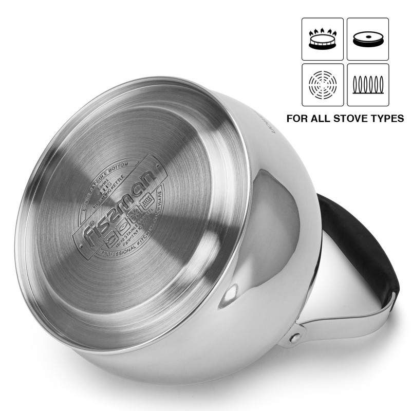 Fissman Whistling Kettle 3.0LTR Elis (Stainless Steel)