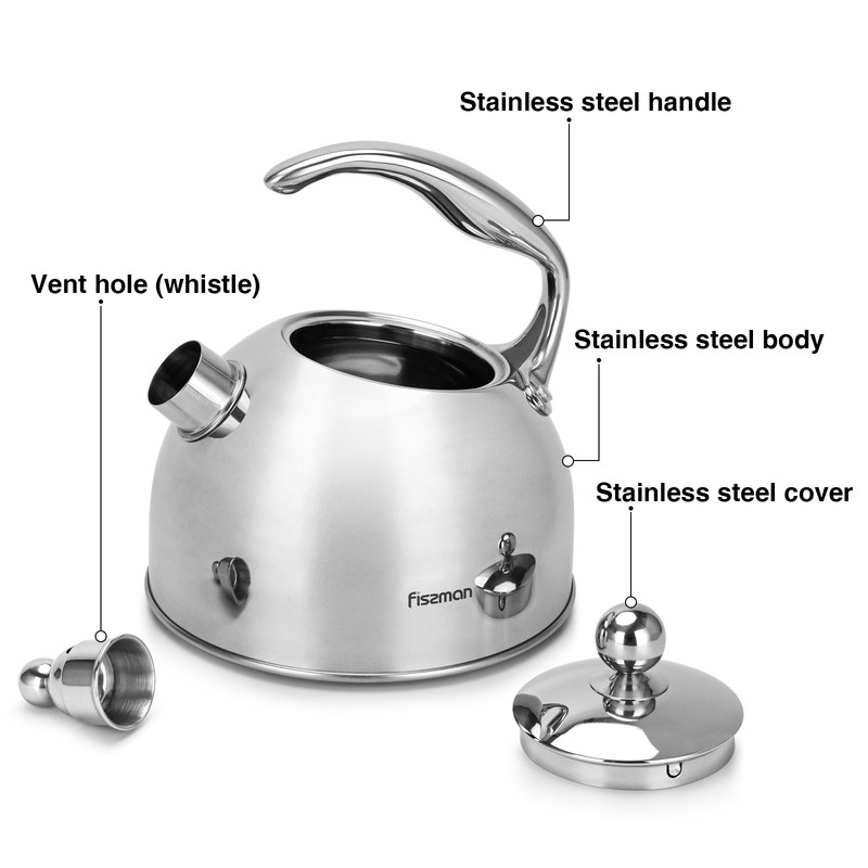 Fissman Whistling Kettle 2.75LTR Fiona (Stainless Steel)