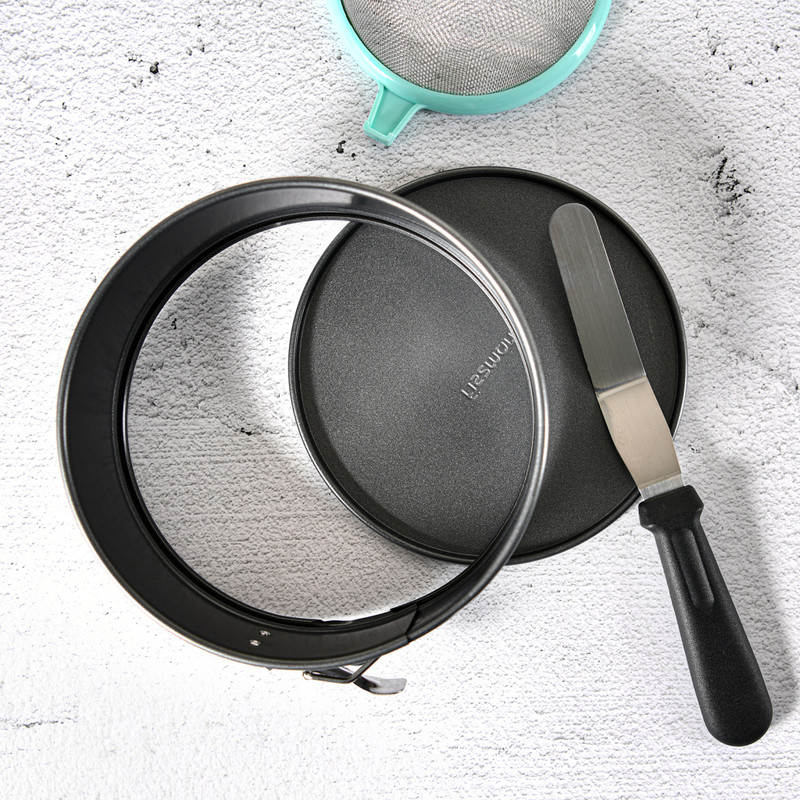 Fissman Springform Pan 30x6.8cm Dark-Grey (Carbon Steel With Non-Stick Coating)