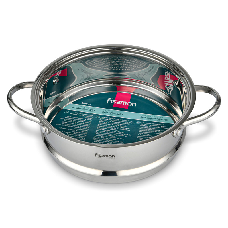 Fissman Steamer Insert 20x8cm With Two Side Handles (Stainelss Steel)