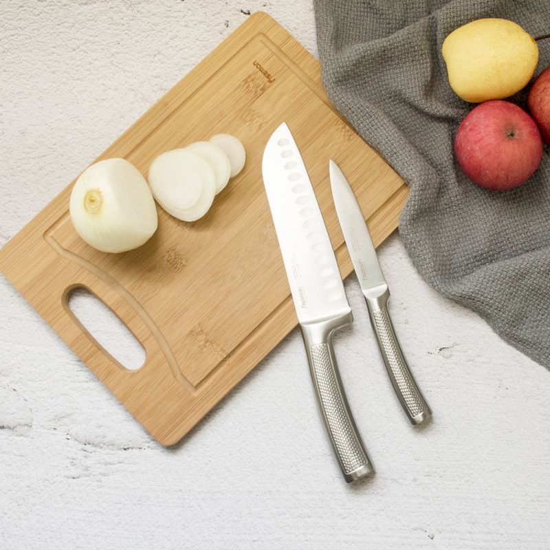 Fissman 6 Pc Knife Set Natori With Stainless Steel Block (3cr13 Steel)