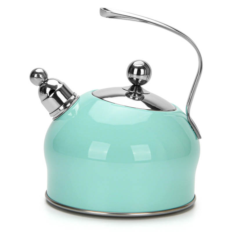 Fissman Paloma Whistling Kettle 2.5LTR Aquamarine (Stainless Steel)