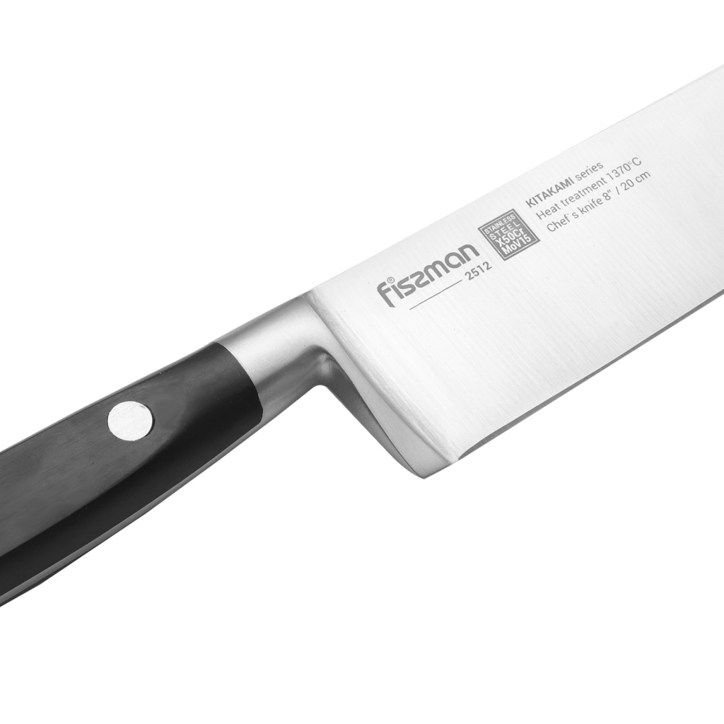 Fissman 8" Chef's Knife Kitakami (X50crmov15 Steel)