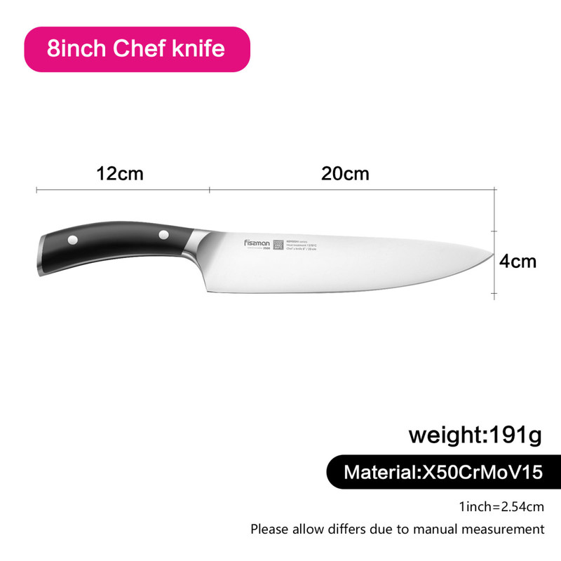 Fissman 8" Chef's Knife Koyoshi (X50crmov15 Steel)