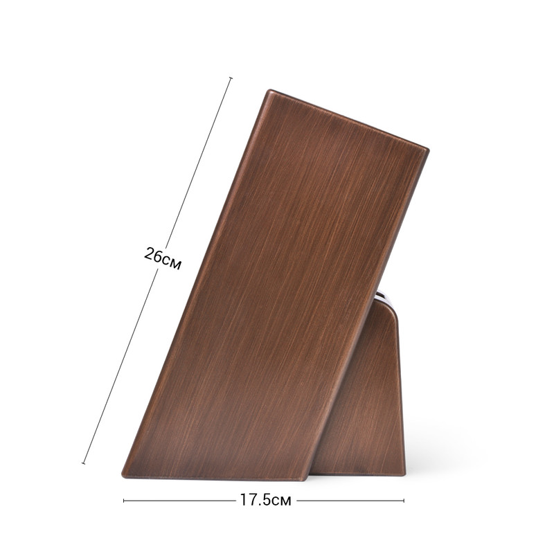 Fissman Kitchen Knife Organizer 11x11x26cm. Dark Wood (Plastic)