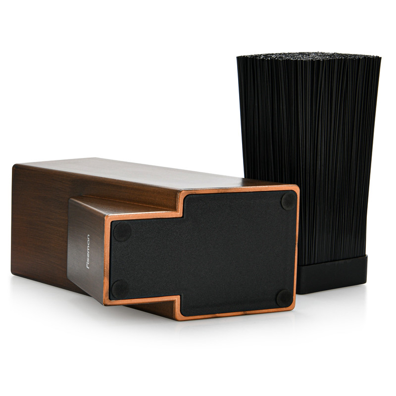 Fissman Kitchen Knife Organizer 11x11x26cm. Dark Wood (Plastic)