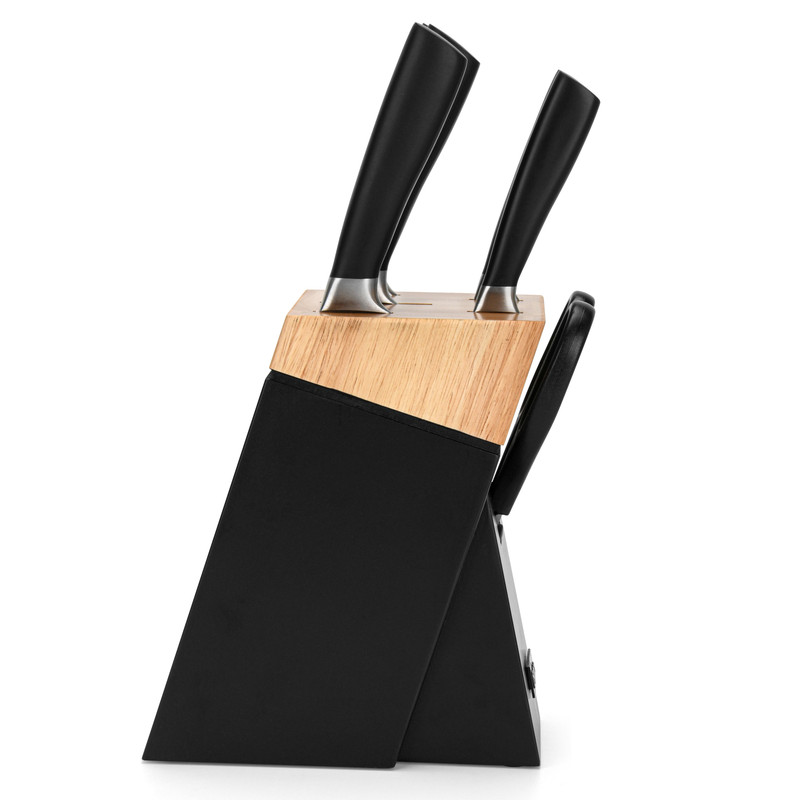 Fissman 7 Pc Knife Set With Wooden Block (3cr14 Steel)