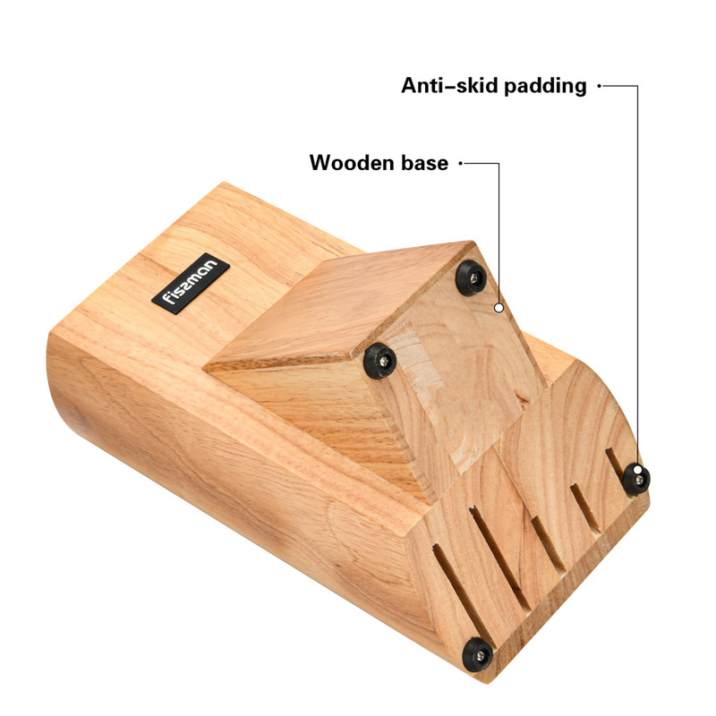 Fissman 6 Pc Knife Set Tokachi With Wooden Block (3cr13 Steel)