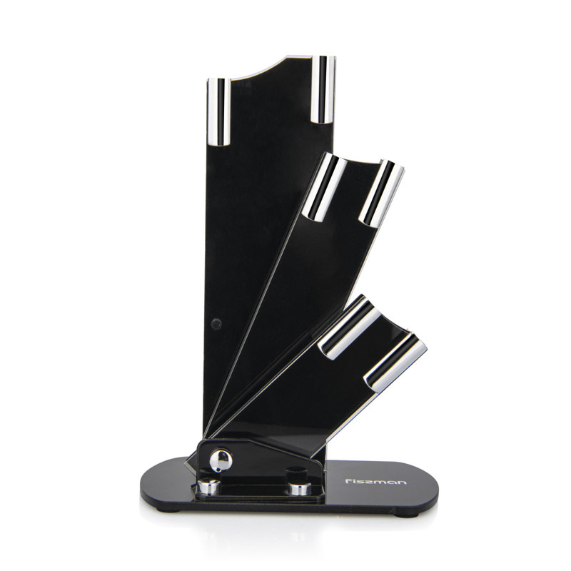 Fissman 4 Pcs Knife Set Yumi With Acrylic Stand (Non-Stick Coated Steel)