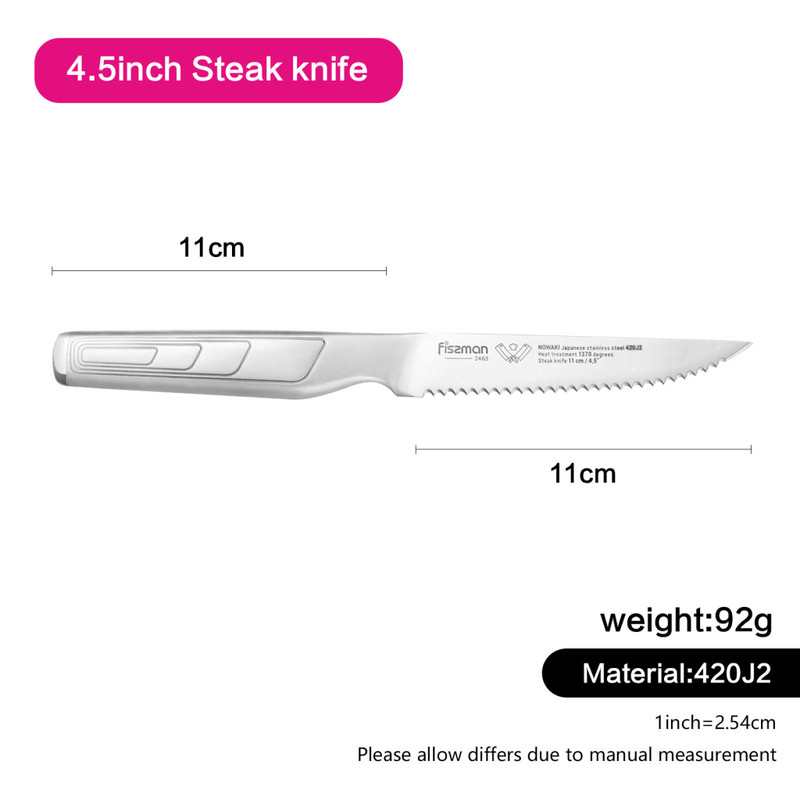 Fissman 4.5'' Steak Knife Nowaki (420j2 Steel)