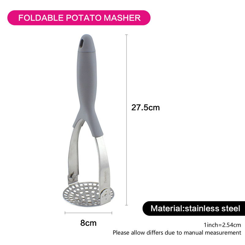 Fissman Foldable Potato Masher 30cm (Stainless Steel)