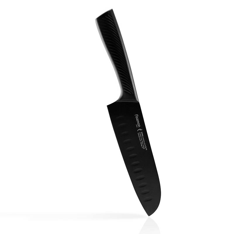 Fissman 7" Santoku Knife Shinai With Graphite Non-Stick Coating (3cr14 Steel)