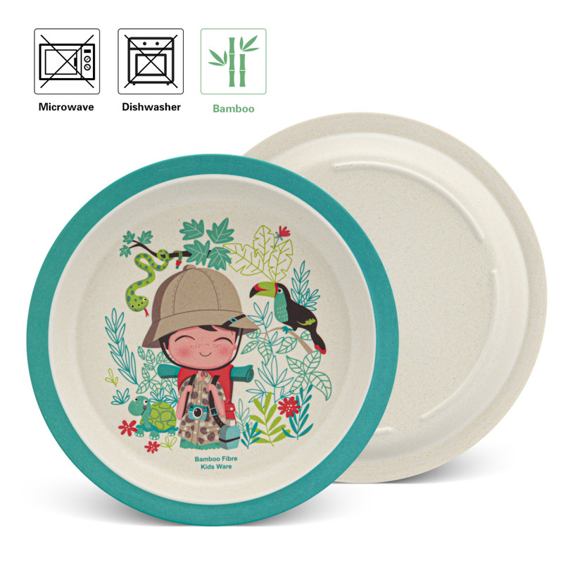 Fissman Dinner Set Boy 3 Pcs (Bamboo Fibre)