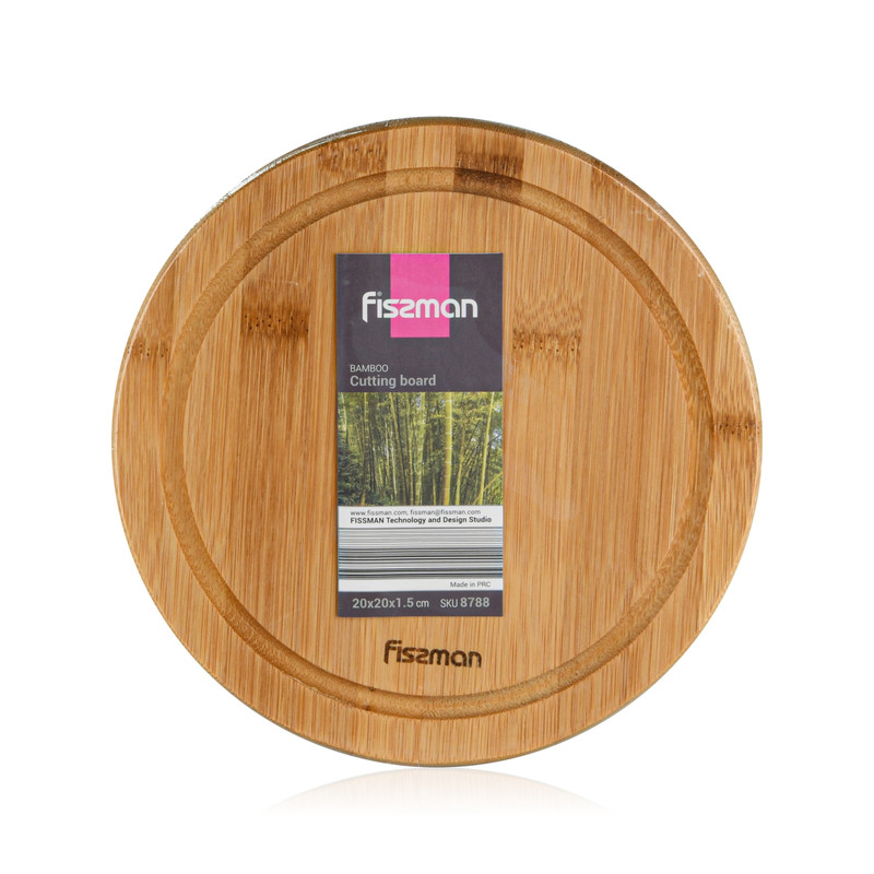 Fissman Cutting Board Round 20x1.5cm (Bamboo)