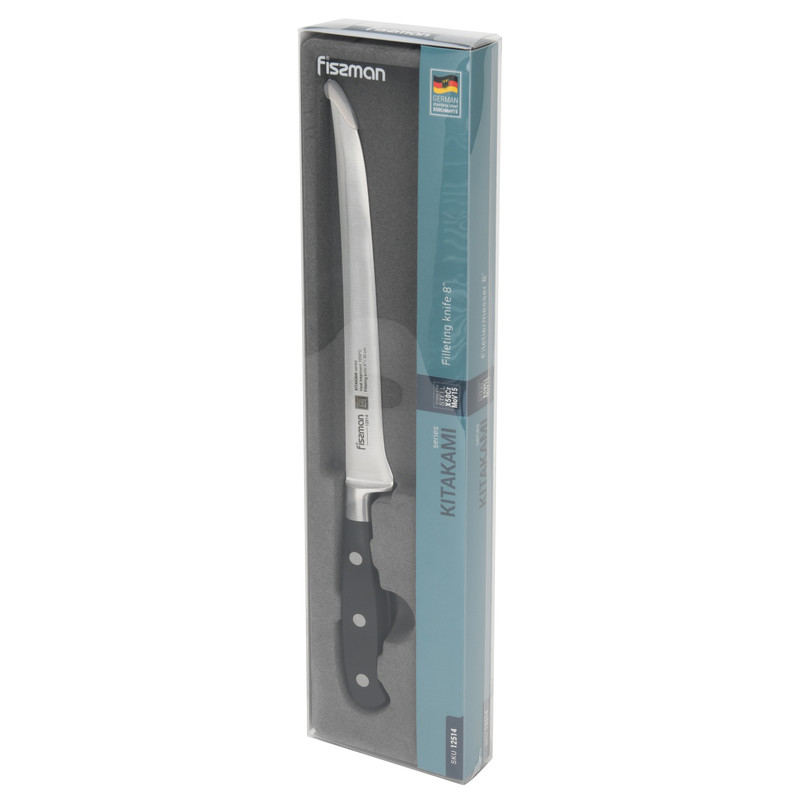 Fissman 8'' Filleting Knife Kitakami (X50crmov15 Steel)