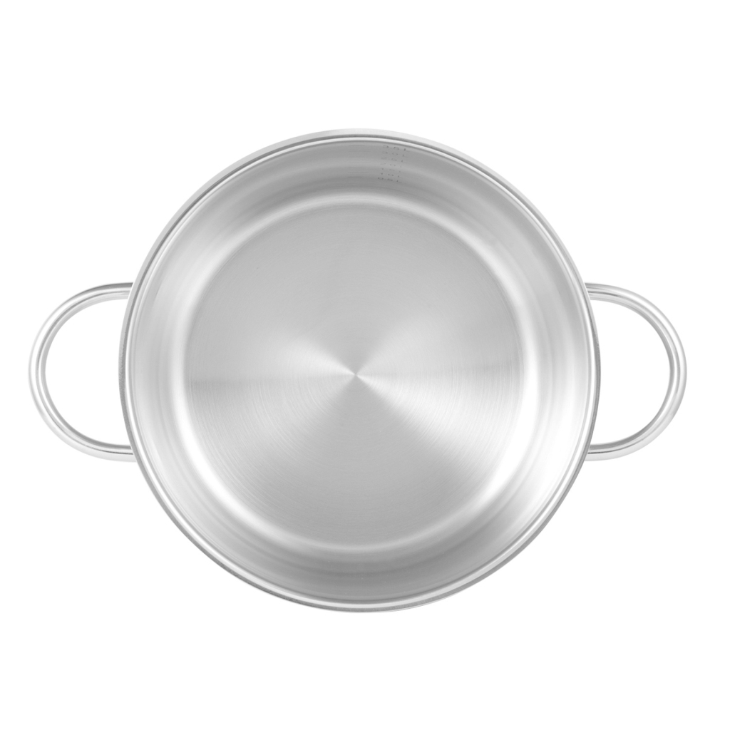 Fissman Benjamin Casserole With Glass Lid 20x12cm/3.7LTR (Stainless Steel)