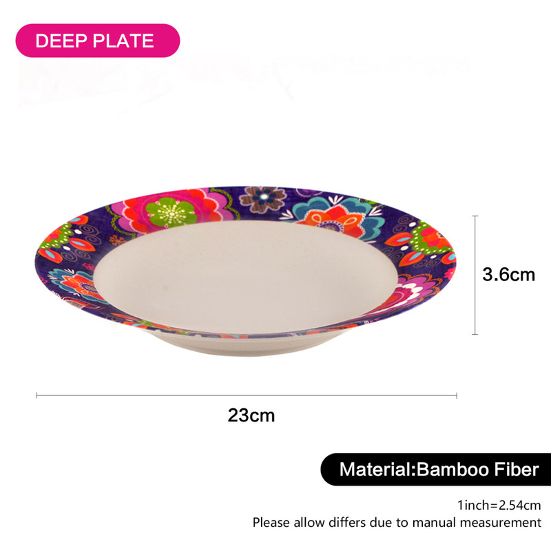 Fissman Deep Plate Purpur 23x3.6cm (Bamboo Fibre)