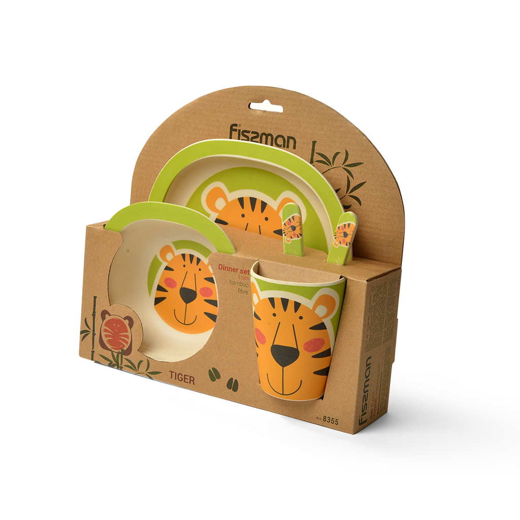 Fissman Dinner Set Tiger 5 Pcs (Bamboo Fibre)