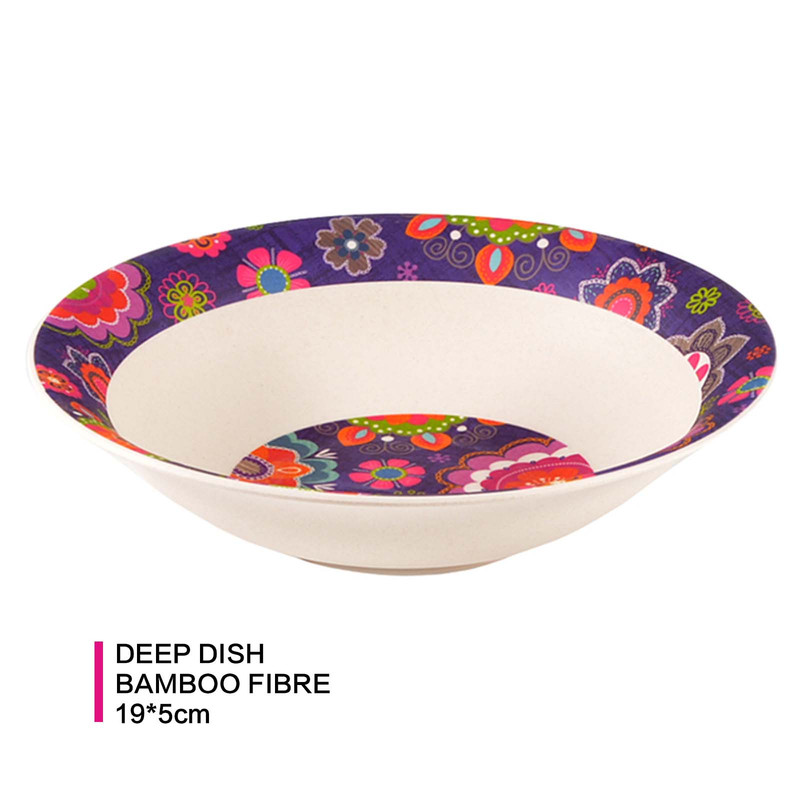 Fissman Deep Plate Purpur 19x5cm (Bamboo Fibre)