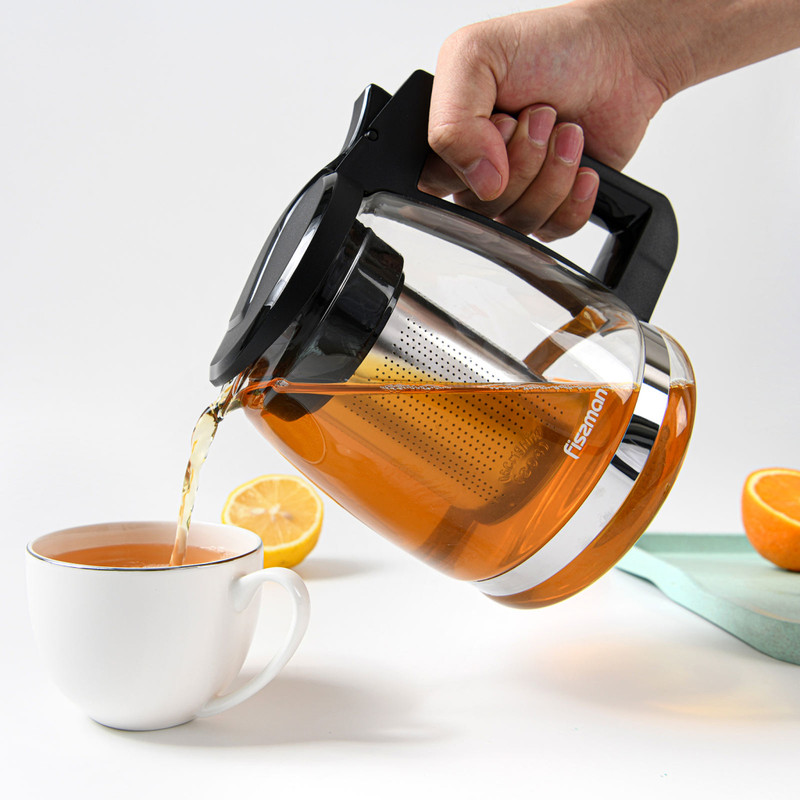 Fissman Tea Pot 1600ml With Filter (Glass)