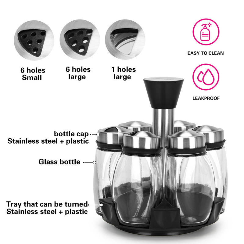 Fissman Condiment Set 7 Pcs (Glass)