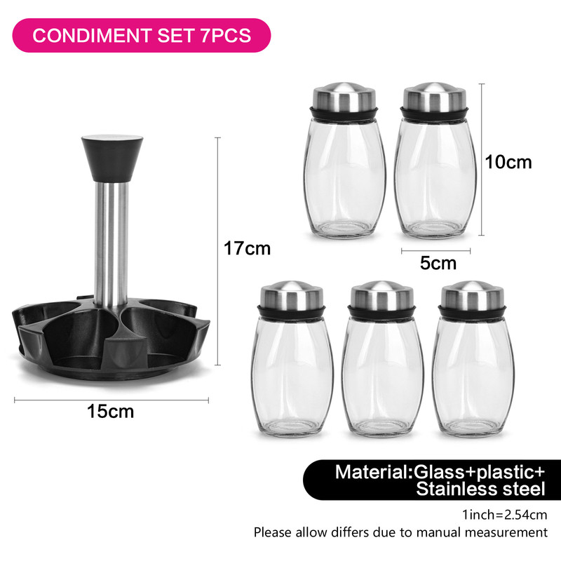 Fissman Condiment Set 7 Pcs (Glass)