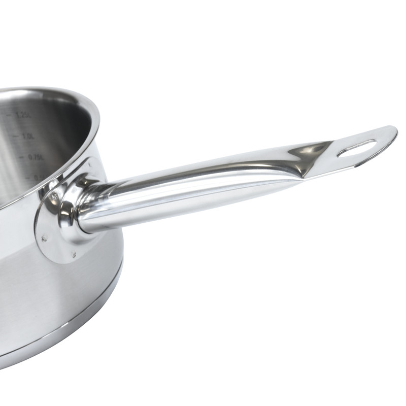 Fissman Sauce Pan 14x7cm/1.0LTR Without Lid (Stainless Steel)
