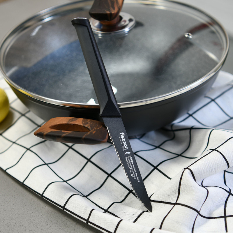 Fissman 4.5'' Steak Knife Golfada With Graphite Non-Stick Coating (3cr13 Steel)