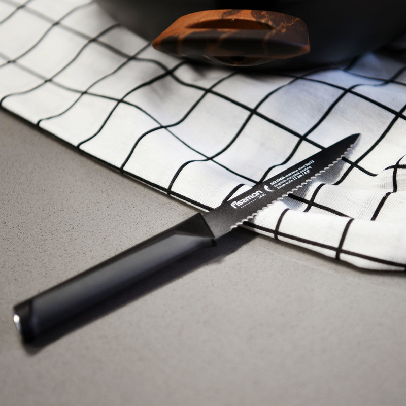 Fissman 4.5'' Steak Knife Golfada With Graphite Non-Stick Coating (3cr13 Steel)