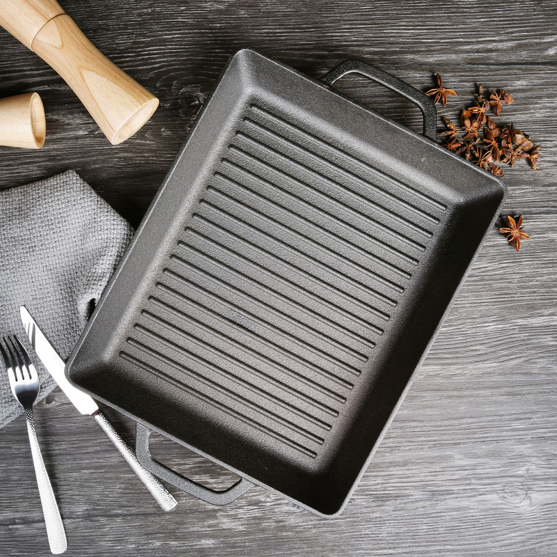 Fissman Rectangular Grill Pan 325x27x4cm (Cast Iron)
