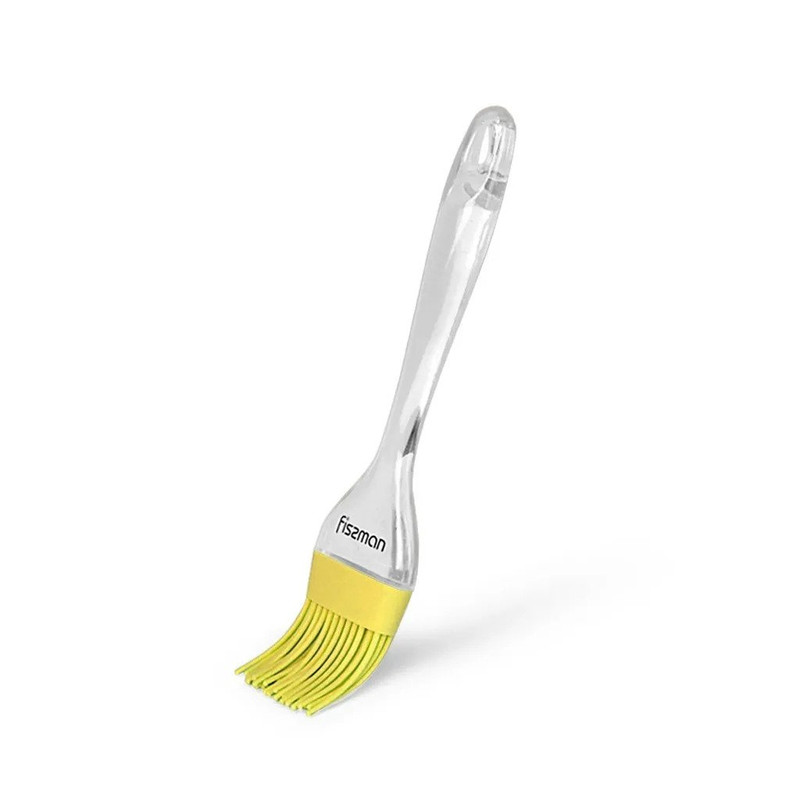 Fissman Brush with Transparent Handle Yellow 22cm