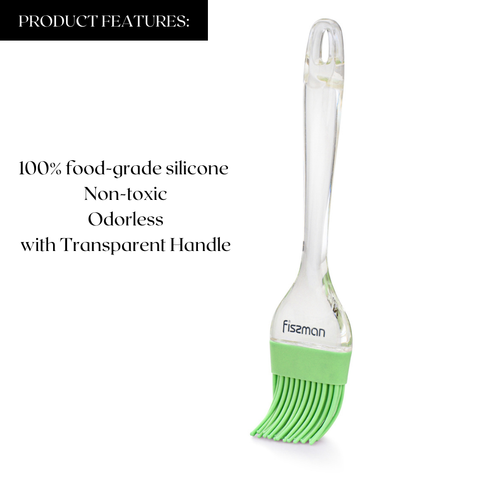 Fissman Brush with Transparent Handle Green 22cm
