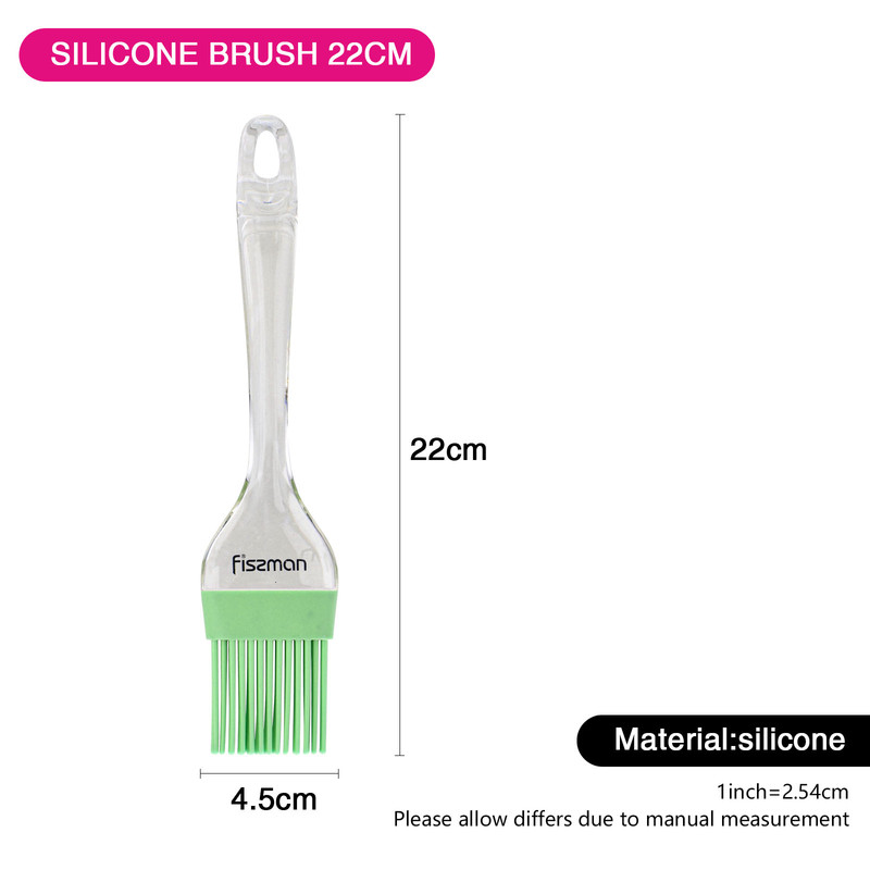 Fissman Brush with Transparent Handle Green 22cm