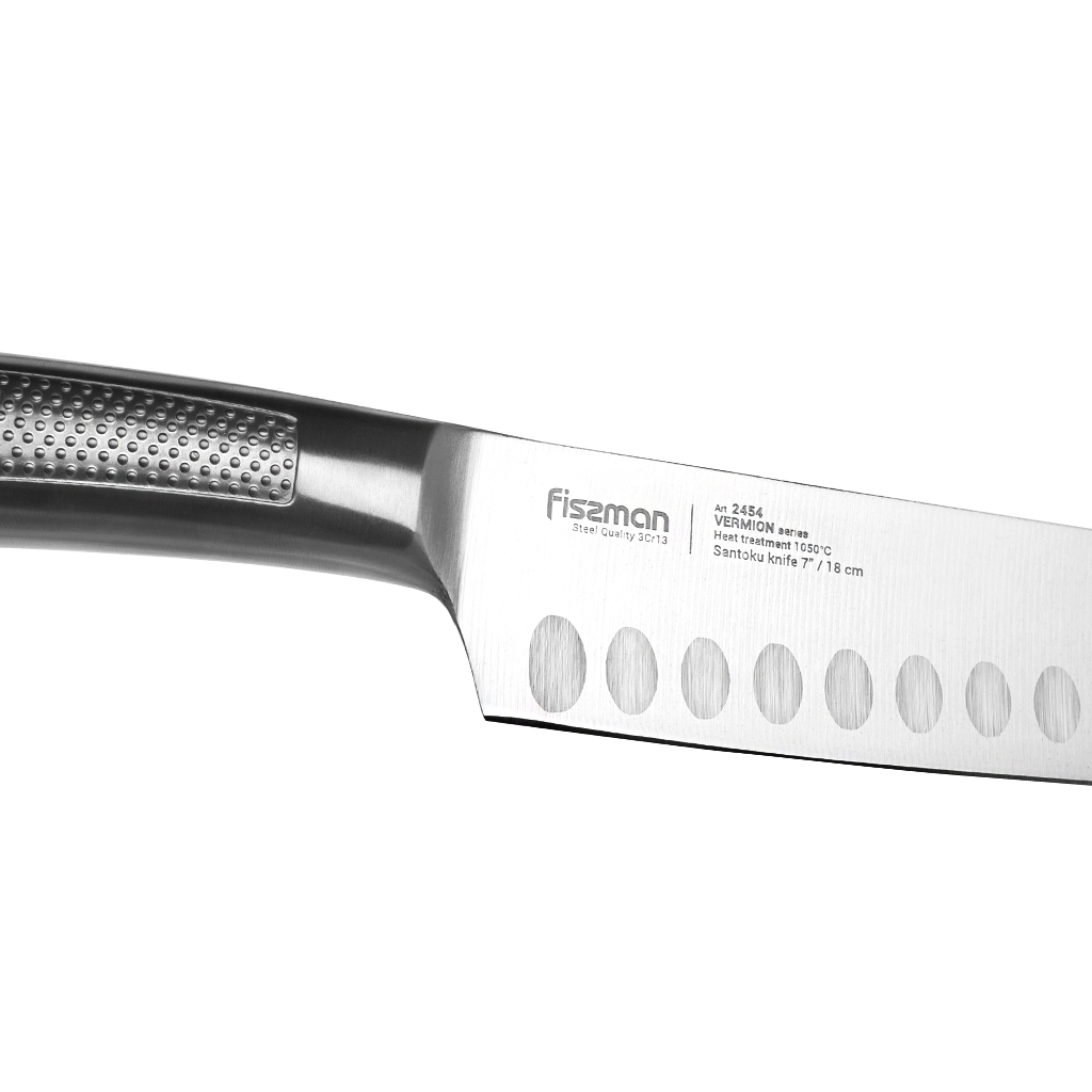 Fissman 7" Santoku Knife Vermion With Hollow Handle (3cr13 Steel)