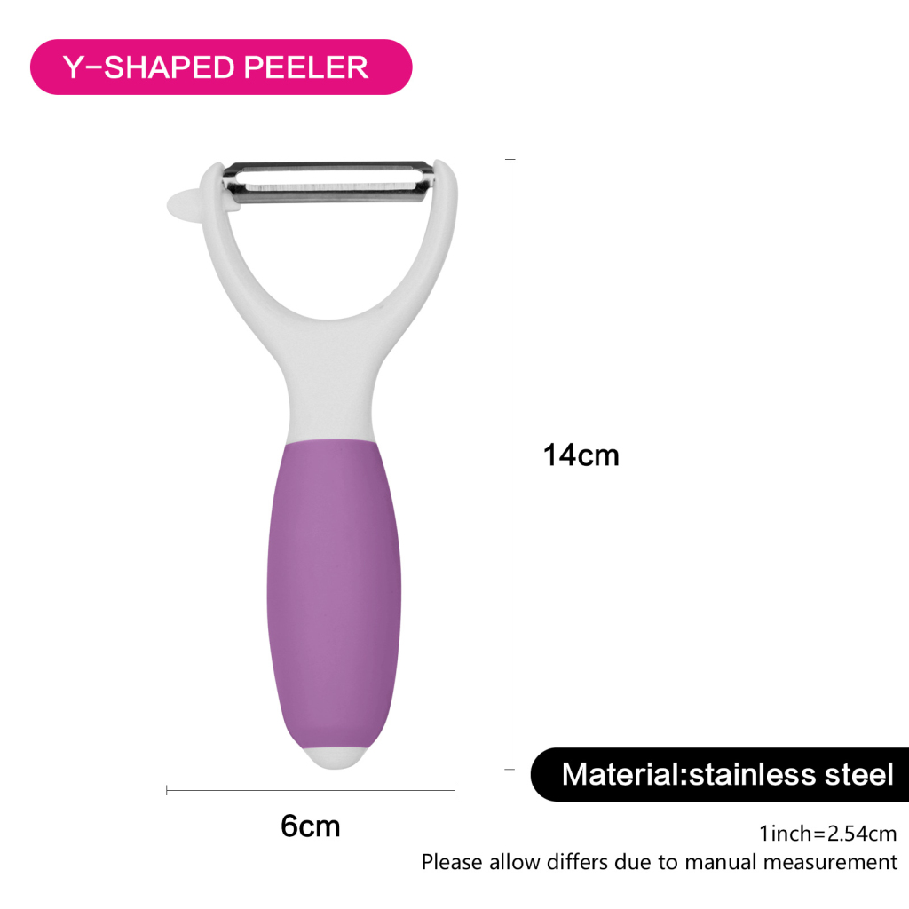 Fissman Y-Shaped Vegetables and Fruits Peeler Purple 14cm