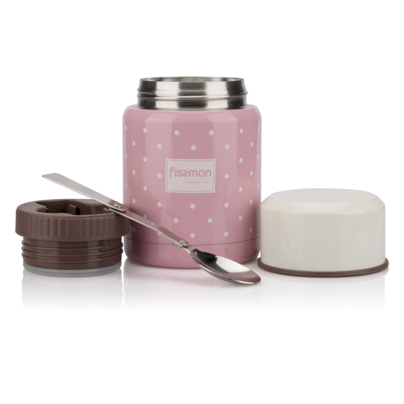 Fissman Double Wall Vacuum Food Jar 450ml (Stainless Steel)