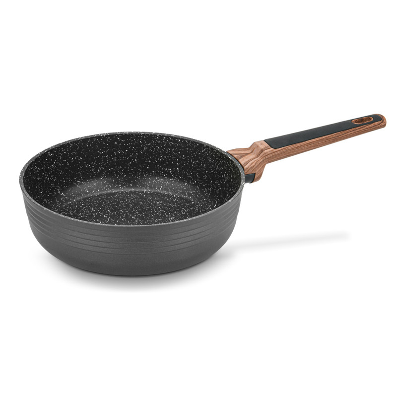 Fissman Deep Frying Pan Diamond 24x7.2cm (Aluminum With Non-Stick Coating)