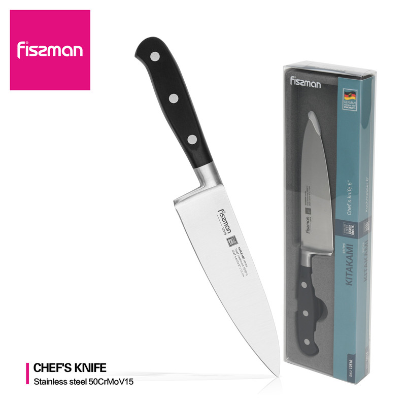 Fissman 6'' Chefs Knife Kitakami (X50crmov15 Steel)