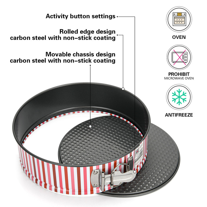 Fissman Springform Pan Piana 20x7cm (Carbon Steel With Non-Stick Coating)