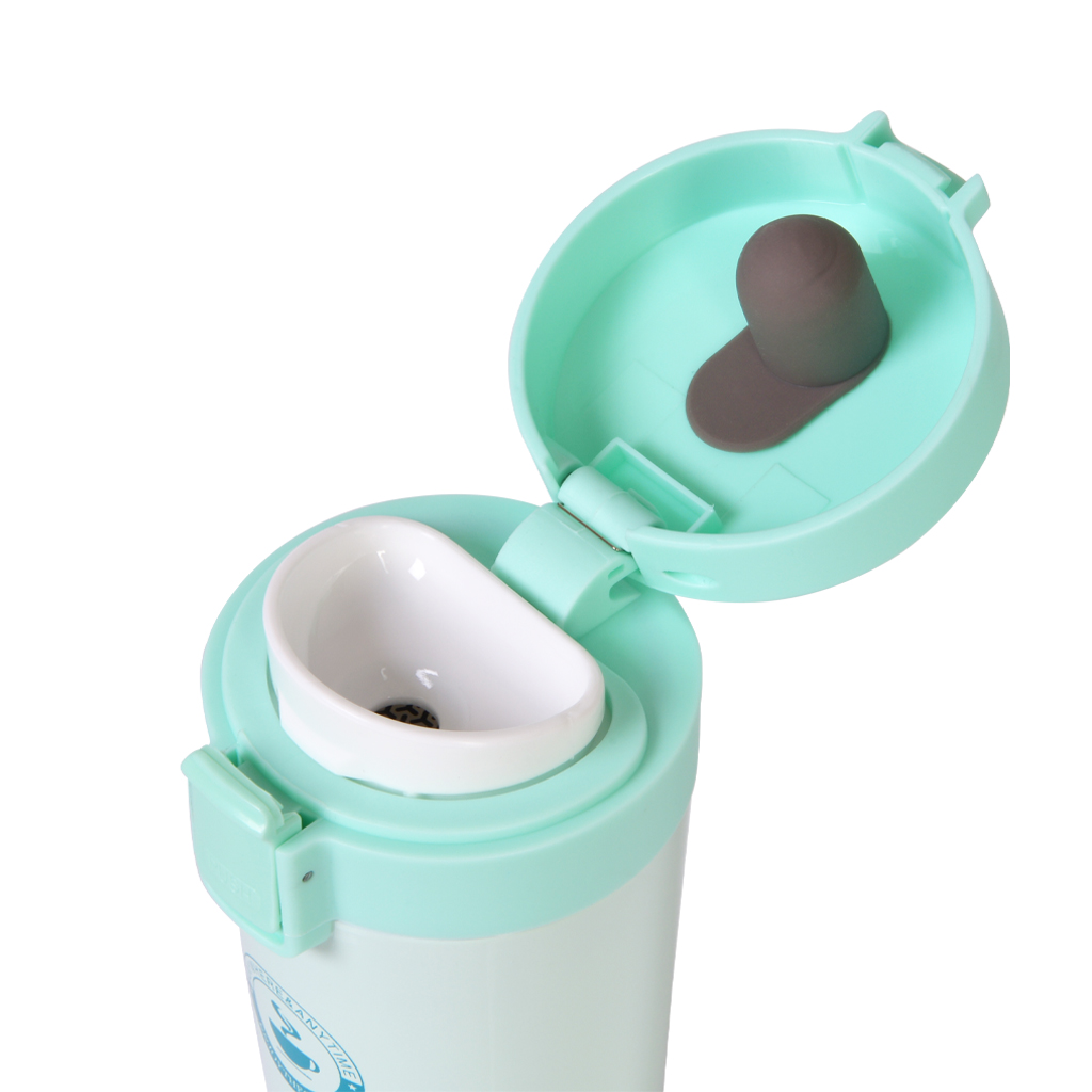 Fissman Double Wall Vacuum Travel Mug 320ml Aquamarine (Stainless Steel)