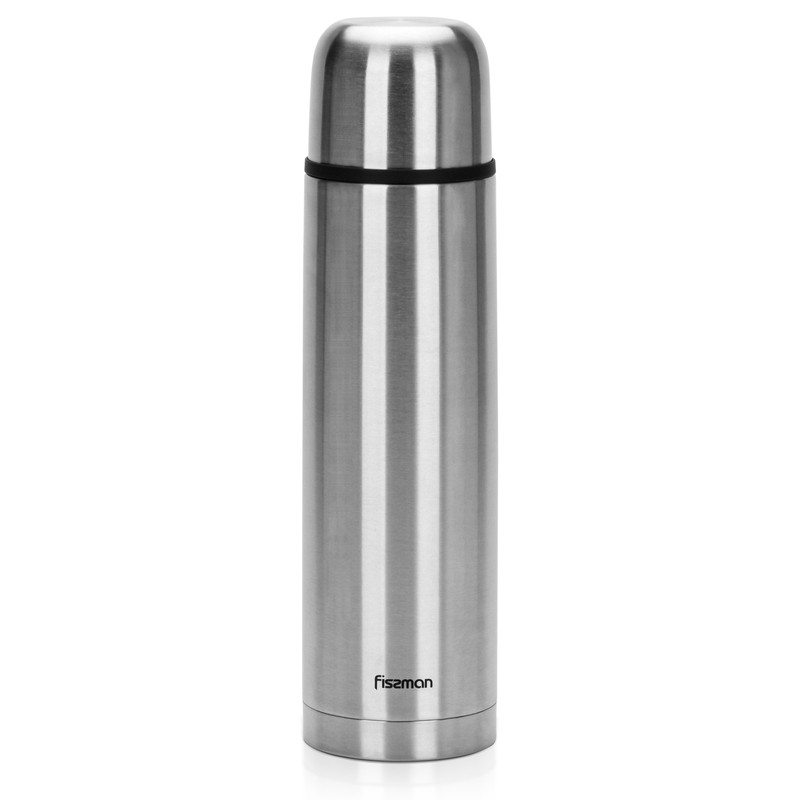 Fissman Vacuum Flask 1000ml Metallic (Stainless Steel)