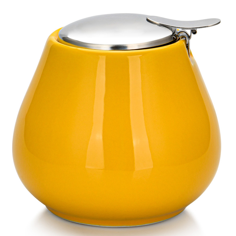 Fissman Sugar Bowl 600ml Yellow (Ceramic)