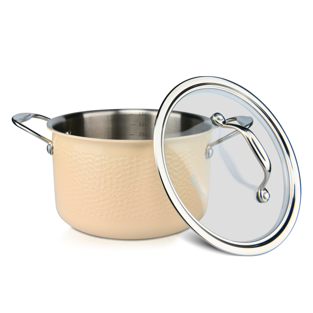 Fissman Casserole 20x12cm/3.7LTR With Glass Lid Brigitte