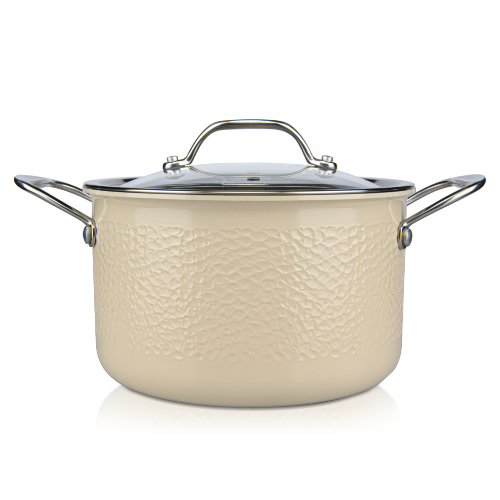 Fissman Casserole 20x12cm/3.7LTR With Glass Lid Brigitte
