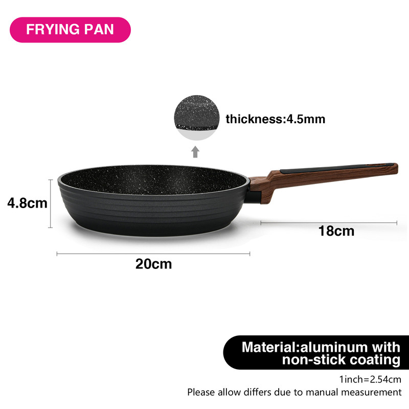 Fissman Frying Pan Diamond 20x4.8cm (Aluminum With Non-Stick Coating)