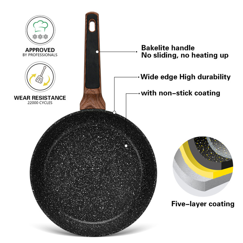 Fissman Frying Pan Diamond 20x4.8cm (Aluminum With Non-Stick Coating)