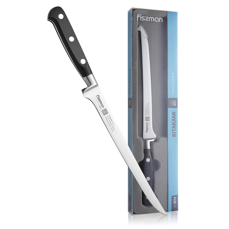 Fissman 8" Filleting Knife Kitakami (X50crmov15 Steel)