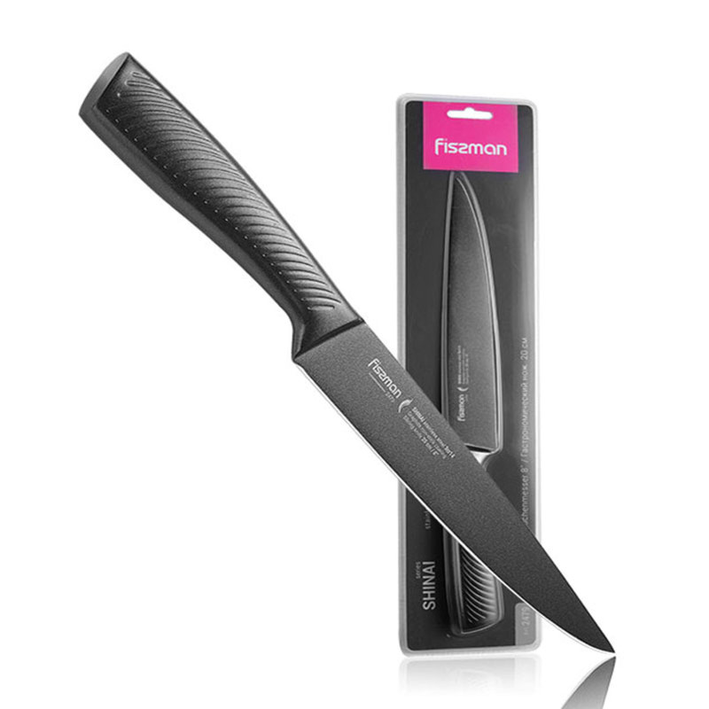 Fissman 8" Slicing Knife Shinai With Graphite Non-Stick Coating (3cr14 Steel)