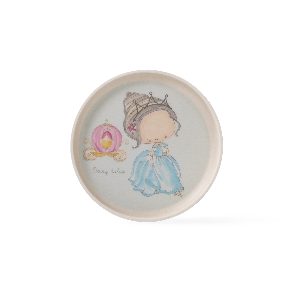Fissman Plate Blue Princess 18.5cm (Bamboo Fibre)