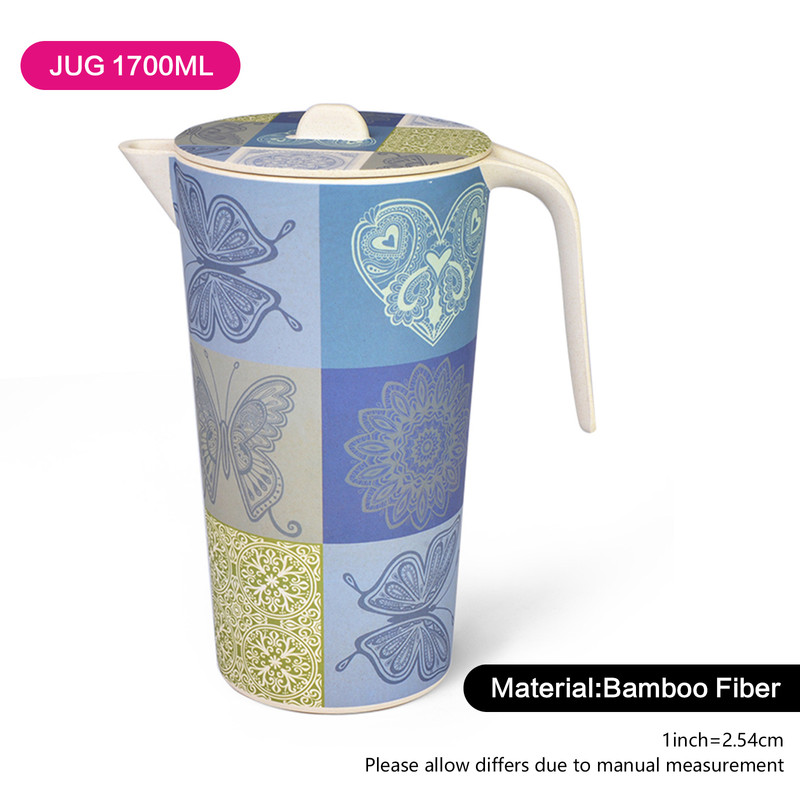 Fissman Jug Butterfly 1700ml (Bamboo Fibre)
